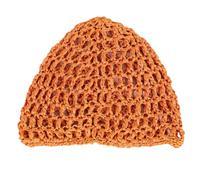 YPBEW Chapeau creux en crochet sans bord simple tête de mort respirant tricoté pour l'automne et l'hiver tendance filet de sommeil chapeau au crochet pour femme, Curcuma, Taille unique