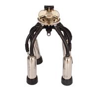 YPBEW Cluster de traite de vache efficace de 240 CC / 300 CC avec gobelet de collecte de lait de vache en caoutchouc sûr, parfait pour les producteurs laitiers, les fournitures de traite du bétail