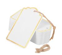 YPBEW Collection de 60 étiquettes manuscrites de qualité supérieure pour emballage cadeau, notes et décorations de fête, papier cartonné durable, étiquettes cadeaux en feuille d'or