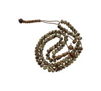 YPBEW Collier à 99 perles fabriqué à la main en matériaux naturels légers et polyvalents pour un usage quotidien - Accessoire de bijoux bio minimaliste