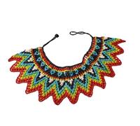 YPBEW Collier Lariat à perles géométriques contemporaines - Accessoires de bijoux modernes - Style décontracté ou formel - Pour rehausser votre tenue - Collier de perles exagérées, One Size, Comme