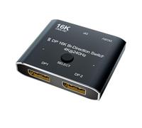 YPBEW Commutateur vidéo 2 x 1 avec 16 K hautement clarifié et commutation vidéo à transition rapide 4K @ 240 Hz