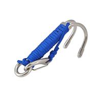 YPBEW Compact Crochet double usage en acier inoxydable pour plongée, escalade et voile, résistant à la corrosion, équipement extérieur léger crochet en acier inoxydable