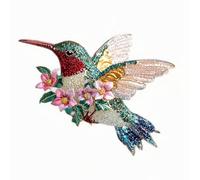 YPBEW Décoration de vacances en forme de colibri scintillant à suspendre en acrylique incassable pour sapin de Noël et couronne de festival