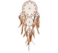 YPBEW Filet attrape-rêves avec filet naturel à suspendre au mur pour voiture, décoration d'intérieur, carillon éolien, filet en maille