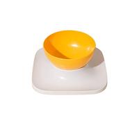 YPBEW / Gamelles simples pour chien et chats avec support Mangeoires pour animaux de compagnie Gamelle inclinée à 15° Double chats pour la nourriture et l'eau Inclinable Station anti-vomissements pour