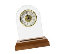 YPBEW Horloge en cristal conçue pour les occasions chères comme les anniversaires avec valeur sentimentale durable et brosse de salle de bain en verre réfléchissant