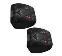 YPBEW Housses d'appui-tête de voiture en tissu polyester confortables et lavables pour voiture, taie d'oreiller en polyester