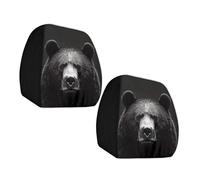 YPBEW Housses d'appui-tête de voiture en tissu polyester confortables et lavables pour voiture, taie d'oreiller en polyester