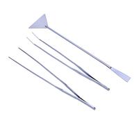 YPBEW Kit d'outils d'aquarium 3 pièces en acier inoxydable pour plantes aquatiques, spatule, outils de nettoyage d'aménagement paysager, kit de démarrage pour chauffage, thermomètres, gravier, sable