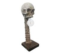 YPBEW Lampe squelette en forme de crâne d'Halloween 3D - Lampe de table créative - Accessoire effrayant pour la maison, la chambre à coucher - Lampe squelette D