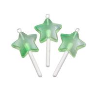 YPBEW Le pendentif rond en forme d'étoile et de cœur ajoute une touche de personnalité à toutes les tenues élégantes. Pendentif en résine pour femme, Green, Comme décrit, Comme décrit.