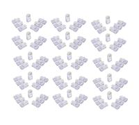 YPBEW Lot de 100 connecteurs RJ45 Cat6 transparents, extrémités de passage 8P8C pour câblage UTP 24-26 AWG, connecteurs à sertir Ethernet de rechange