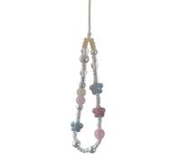 YPBEW Lot de 2 chaînes de téléphone portables résistantes aux chutes - Sangle de téléphone tendance pour femme - Décoration de voyage - Bijoux de téléphone - Cordon de téléphone de voyage