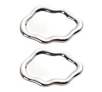 YPBEW Lot de 2 plats en céramique parfaits pour les décorations créatives et la photographie d'influenceur avec variété de couleurs