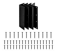YPBEW Lot de 4 jardinières surélevées en acier avec couvercle en poudre, design empilable, bords arrondis, support pour plantes avec couvercle en poudre