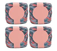 YPBEW Lot de 4 pelotes de fil à tricoter en polyester coloré pour sac à main et décoration d'intérieur, 280 g