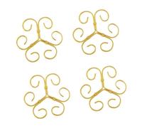 YPBEW Lot de 4 supports de plantes en fer forgé multifonction pour jardinage en pot de fleurs coupées verticales Aide à la croissance Support de plantes en fer
