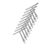 YPBEW Lot de 9 outils de mesure de guitare en acier inoxydable pour manche de basse électrique Règle de diamètre en acier inoxydable
