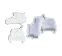 YPBEW Moules en silicone multi-usages en forme d'arbre de Noël pour la fabrication de savon, décoration de Noël intérieure de voiture