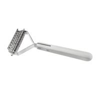 YPBEW Peigne à poils d'animaux de compagnie, outil de toilettage facile à transporter, brosse lissante avec poignée en bois pour chien, chat, élimination des poils morts, brosse démêlante
