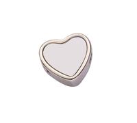 YPBEW Perles avec processus de transfert de chaleur - Texture en alliage tendance - Parfaites pour les anniversaires et les anniversaires de mariage - Perles métalliques tendance