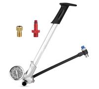 YPBEW Pompes à air à pression de 400 psi en aluminium équipées d'amortisseurs pour fourche de suspension de vélo, gonfleur avec jauges