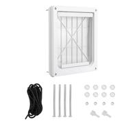 YPBEW Porte à rabat pour animal domestique avec panneau amovible de sécurité pour chien, chat, petit chien pour grand chien pour fenêtre