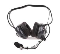 YPBEW Profession Oreillette radio bidirectionnelle 2 broches Transmission du son clair Tête de casque antibruit Entrée 3,5 mm Accessoires radio bidirectionnels Équipement de communication Transparent