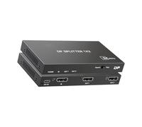 YPBEW Répartiteur en métal pour double moniteur, prend en charge 8K60Hz 4K144Hz et 2K @ 240Hz Plug and Play Design pour ordinateur, double moniteur Link