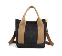 YPBEW Sac fourre-tout de grande capacité à bandoulière pour femme, sac à main décontracté, fermeture éclair, petit livre, toile coréenne, shopping pour femme, sac à main décontracté coréen, grande