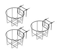 YPBEW Support de panier suspendu résistant aux intempéries pour terrasse, rebords de plantes et verdures, support flexible pour plantes