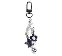 YPBEW Y2K Chaîne avec pendentif en forme d'étoile et fleur de téléphone pour clés de sac à dos Accessoires de sac à dos Chaîne d'anniversaire mignonne, C, M