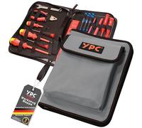YPC ZipCaddy XL Porte-outils, 31 x 23 x 5 cm, avec grande poche extérieure et 34 boucles, sac à outils, vide, porte-outils, pochette à clés, étui à outils..