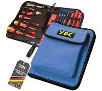 YPC ZipCaddy XL Porte-outils, 31 x 23 x 5 cm, avec grande poche extérieure et 34 boucles, sac à outils, vide, porte-outils, pochette à clés, étui à outils..