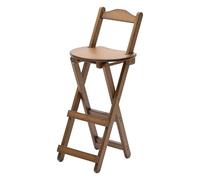 YPDJVLTI Tabouret de bar en bois - Tabourets de bar pliants - Tabourets hauts sans accoudoirs - Chaise haute portable avec repose-pieds - Beau tabouret