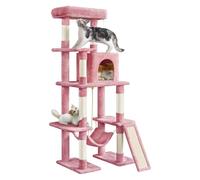 YPDOPORA Arbre À Chat Multi-Niveaux De 63 Pouces, avec Griffoirs Recouverts De Sisal, Condo, Hamac, Balle Suspendue Et Plate-Forme Étendue pour Que Les Chats Puissent Jouer,C