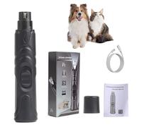 YPDOPORA Broyeur À Ongles Rechargeable pour Chiens De Grande Taille, Chiens Moyens Et Petits, Broyeur À Ongles Professionnel pour Animaux De Compagnie pour Le Toilettage des Chiens,Noir
