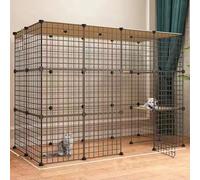 YPDOPORA Enclos pour Animaux De Compagnie, Cage pour Animaux De Compagnie, Chenils Pliables, Grand Lieu d'exercice pour Animaux De Compagnie, Villa pour Chaton, Cochon d'Inde, Lapin Et Chinchilla,F