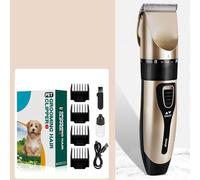 YPDOPORA Kit De Toilettage pour Chien, Tondeuse À Cheveux sans Fil Rechargeable À Faible Bruit, Tondeuse À Cheveux Électrique Silencieuse pour Chien, Tondeuse À Cheveux pour Chiens Et Chats,d'or