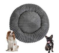 YPDOPORA Lit Orthopédique en Mousse pour Chien, Panier Rond pour Chien De Taille Moyenne, Housse De Lit Imperméable Et Lavable avec Fond Antidérapant pour Petits Et Moyens Chiens Et Chats,Noir,2XS