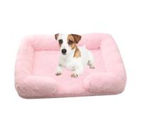 YPDOPORA Lit Orthopédique pour Chien De Taille Moyenne, Lavable, en Mousse À Mémoire De Forme, pour Cage, Lavable, pour Chiens De Grande Taille, avec Doublure Imperméable Et Fond Antidérapant,Rose,L
