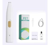 YPDOPORA Tondeuse pour Chien pour Le Toilettage, Tondeuse pour Pattes De Chien, Tondeuse pour Pattes d'animaux De Compagnie, Mini Tondeuse pour Chiens, Rechargeable, Faible Bruit,Blanc