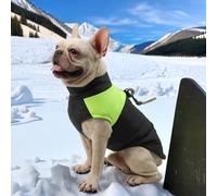 YPDOPORA Veste De Neige Douce pour Petit Chien pour l'hiver, Manteaux pour Chiens pour Grands Chiens d'hiver Imperméables, Manteau d'hiver pour Chiens avec Anneau en D,Vert,6XL