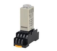 YPEZASDLW 1 Ensemble H3Y-4 Bouton Rotatif de Retard de Mise sous Tension 1S/5S/10S/30S/60Stimer Relais temporisé AC/DC 12V 14 Broches avec Base PYF14A(Voltage DC 12v,0-10 Minute)
