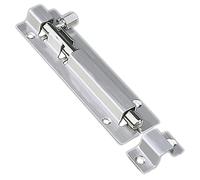 YPEZASDLW Lot de 2 verrous de porte en acier inoxydable - Verrou coulissant épais en acier inoxydable pour porte - Serrure de porte coulissante brossée avec vis