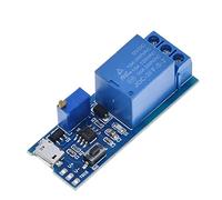YPEZASDLW Smart Electronics 5V-30V Micro USB Puissance Réglable Retard Relais Minuterie Module De Commande Déclencheur Delay Switch 1 Pcs