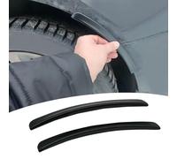 YPFYBHD Compatible pour Acura TLX-L ILX RLX, 2 pièces de décoration d'arche de sourcil de Roue de Voiture Bandes d'aération Protecteur Autocollants Anti-Rayures,1-Black
