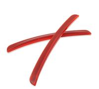 YPFYBHD Compatible pour Audi Q5L Sportback, 2 pièces de décoration d'arche de sourcil de Roue de Voiture Bandes d'aération Protecteur Autocollants Anti-Rayures,3-Red