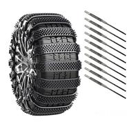 YPFYBHD Compatible pour Lexus RX RX400h RX450h RX450hL 500h, Lot de 10 chaînes à Neige pour pneus de Voiture, antidérapantes, pour la Protection hivernale d'urgence des Roues,2-Black